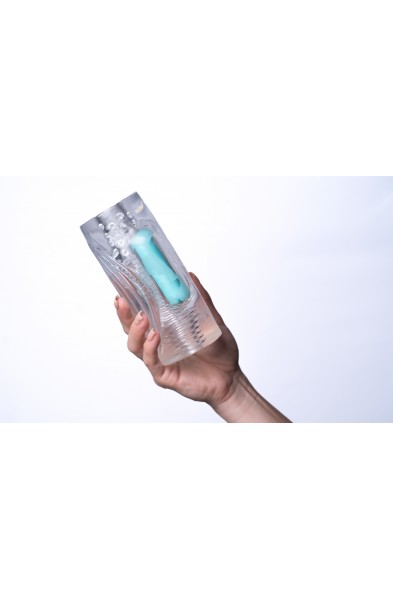 Aster Vibrating Male Masturbator With Bullet -  Clear