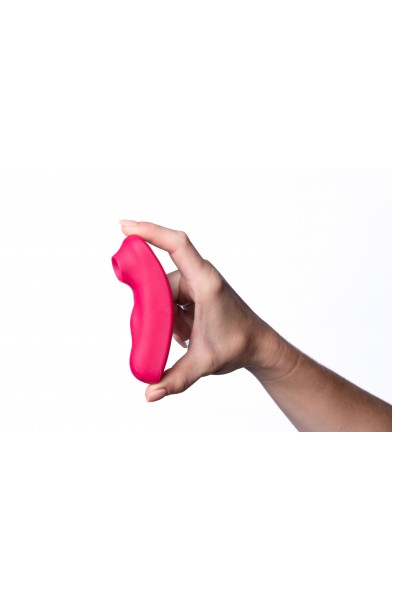Remi 15-Function Rechargeable Remote Control   Suction Panty Vibe - Red