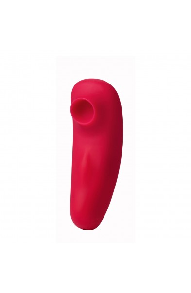 Remi 15-Function Rechargeable Remote Control   Suction Panty Vibe - Red
