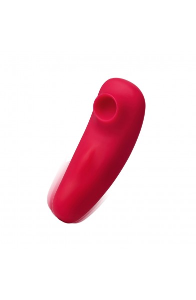 Remi 15-Function Rechargeable Remote Control   Suction Panty Vibe - Red