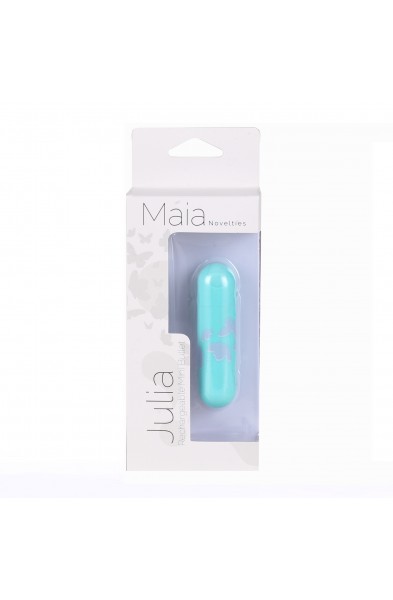 Julia Butterfly Print Mini Bullet - Teal Blue