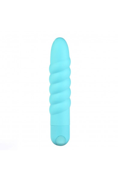 Lola 10 Function Vibrating Twisty Bullet - Teal