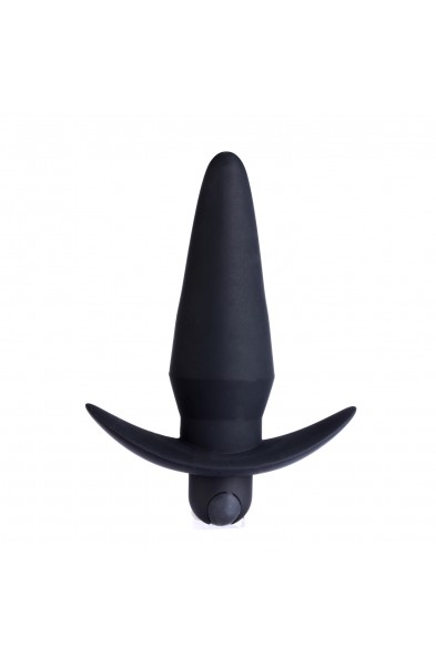 Cody Silicone Vibrating Anal Plug - Black