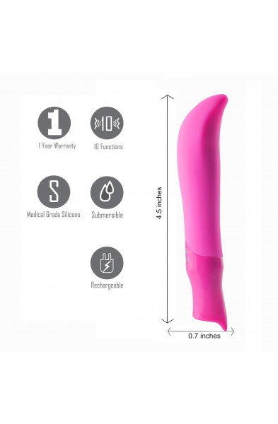 Maddie Silicone G-Spot Vibrator - Pink
