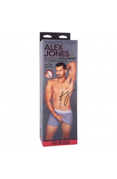 Signature Cocks - Alex Jones 11 Inch Cock With  Removable Vac-U-Lock Suction Cup - Caramel