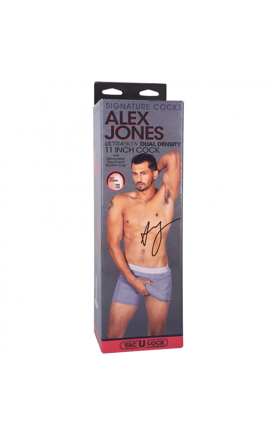 Signature Cocks - Alex Jones 11 Inch Cock With Removable Vac-U-Lock Suction  Cup - Caramel - DJ8160-24-BX