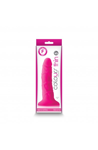 Colours - Pleasures - Thin 5 Inch Dildo - Pink