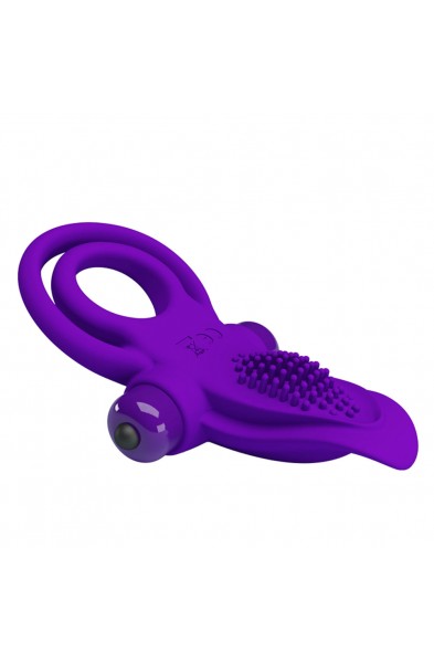 Pretty Love Vibrant Penis Ring - Purple