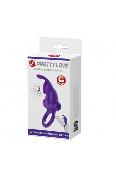 Pretty Love Vibrant Penis Ring I - Purple