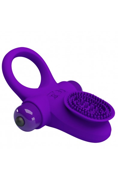 Pretty Love Vibrating Cock Ring II - Purple