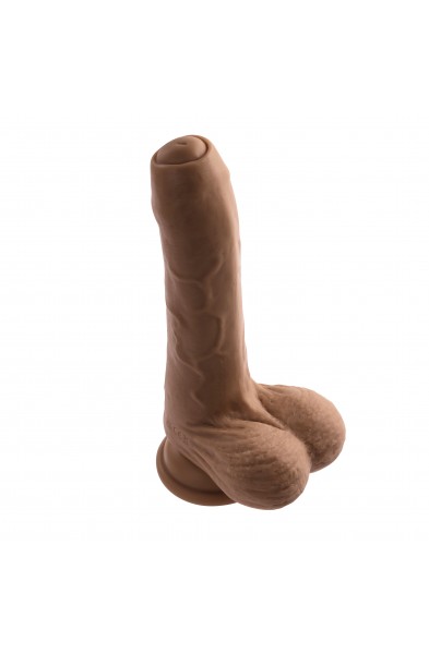 Peek a Boo Vibrating Dildo - Dark