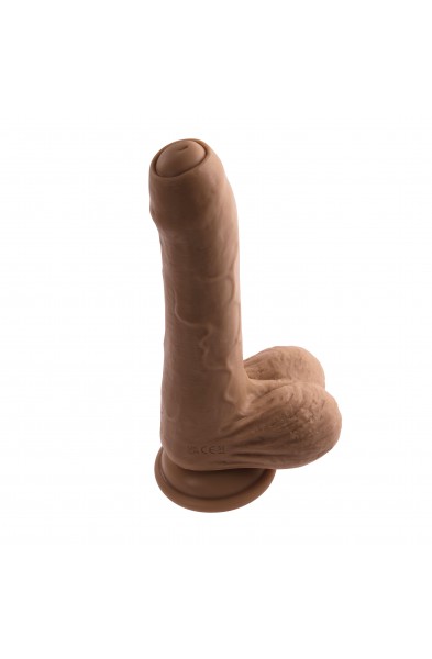 Peek a Boo Vibrating Dildo - Dark