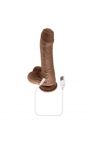 Peek a Boo Vibrating Dildo - Dark