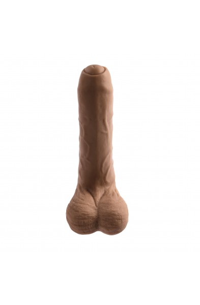 Peek a Boo Vibrating Dildo - Dark