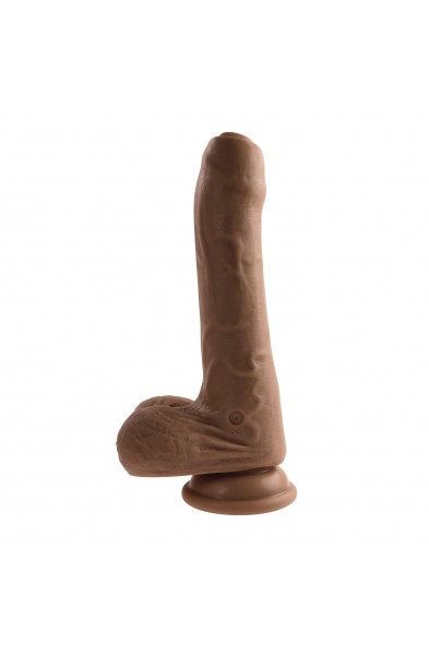 Peek a Boo Vibrating Dildo - Dark
