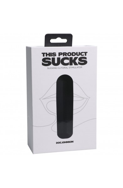 This Product Sucks - Sucking Clitoral Stimulator - Rechargeable - Black