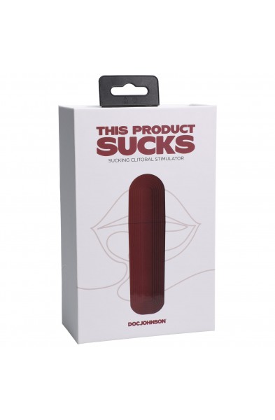 This Product Sucks - Sucking Clitoral Stimulator - Rechargeable - Red