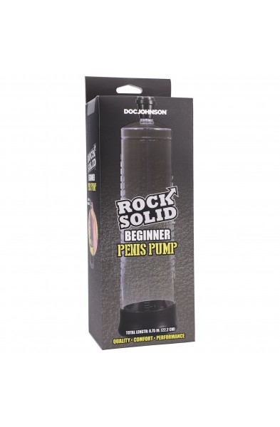 Rock Solid - Beginner Penis Pump - Black/clear
