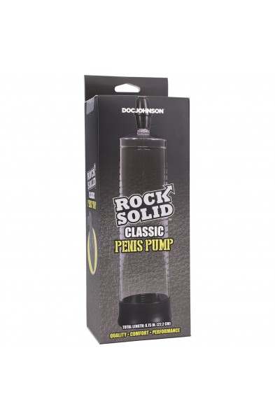 Rock Solid - Classic Penis Pump - Black/clear