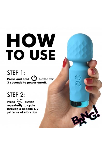 10x Mini Silicone Wand - Blue