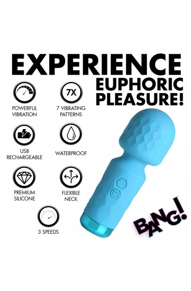 10x Mini Silicone Wand - Blue
