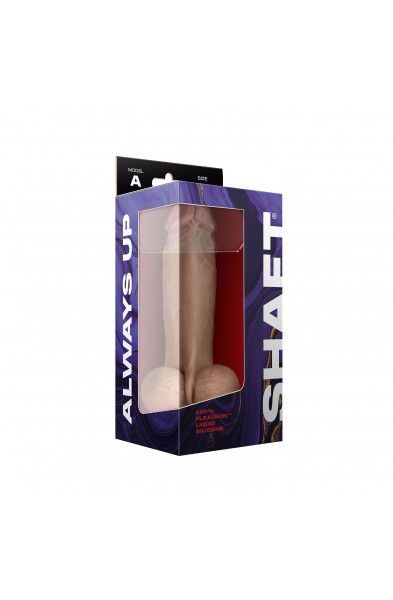 Shaft - Model a 8.5 Inch Liquid Silicone Dong With Balls - Pine