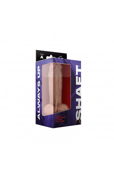 Shaft - Model a 7.5 Inch Liquid Silicone Dong With Balls - Pine