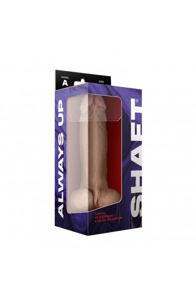Shaft - Model a 9.5 Inch Liquid Silicone Dong With Balls - Pine