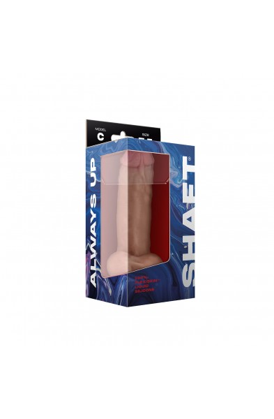 Shaft - Model C 7.5 Inch Liquid Silicone Dong With Balls - Pine