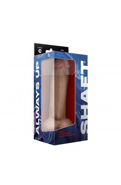 Shaft - Model C 9.5 Inch Liquid Silicone Dong With Balls - Pine