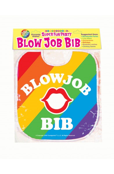 Blow Job Bib - Rainbow