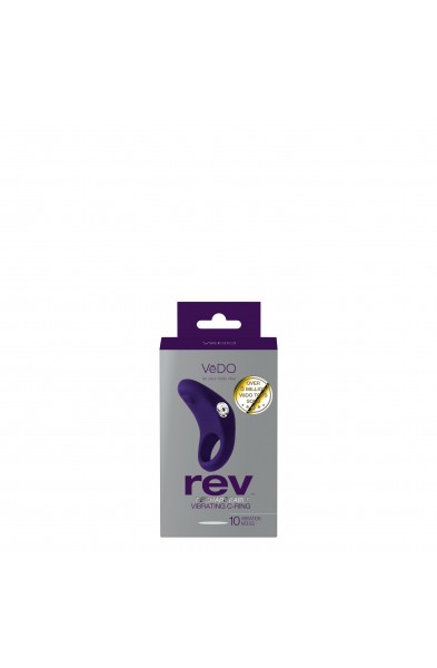 Rev Rechargeable Vibrating C-Ring - Purple