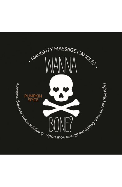 Naughty Massage Candle - Wanna Bone - Pumpkin  Spice