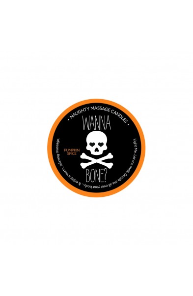 Naughty Massage Candle - Wanna Bone - Pumpkin  Spice