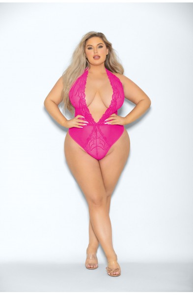 Neon Teddy - Queen Size - Neon Pink