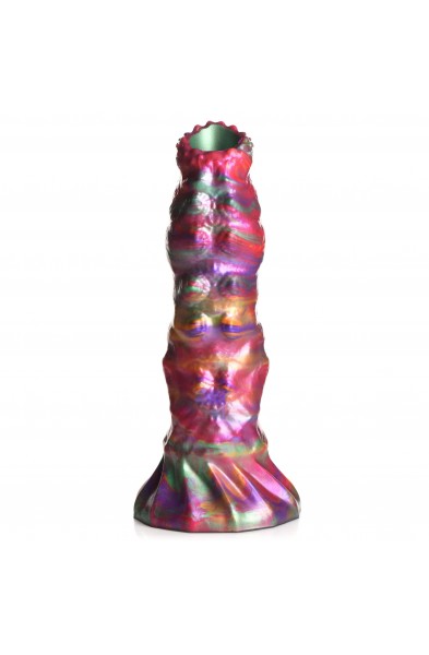 Larva Silicone Ovipositor Dildo With Eggs - Multicolor