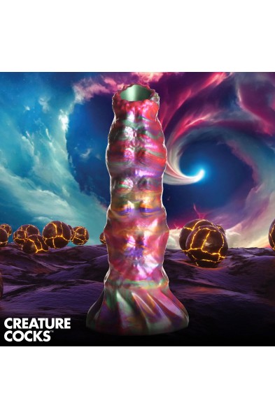 Larva Silicone Ovipositor Dildo With Eggs - Multicolor