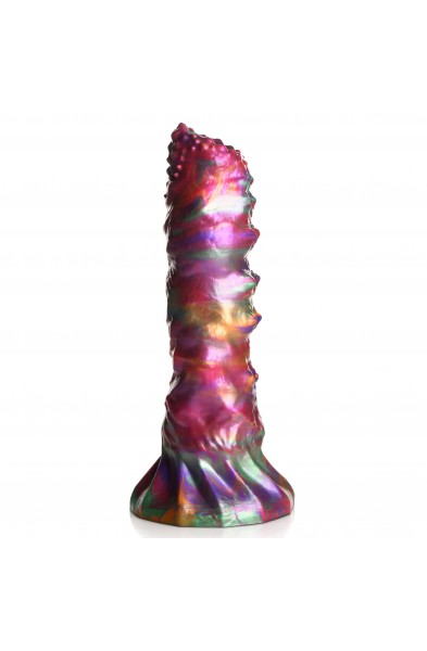 Larva Silicone Ovipositor Dildo With Eggs - Multicolor