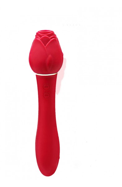 Wild Rose Suction Vibrator - Red