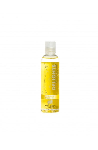 Delights Water Based - Tropical Explosion - Flavored Lube 4 Oz