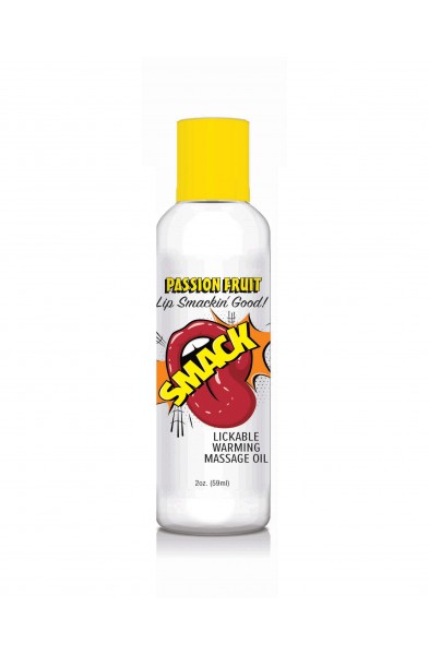 Smack Warming and Lickable Massage Oil - Passion Fruit 2 Oz
