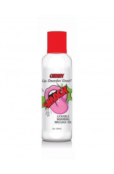 Smack Warming and Lickable Massage Oil - Cherry 2  Oz