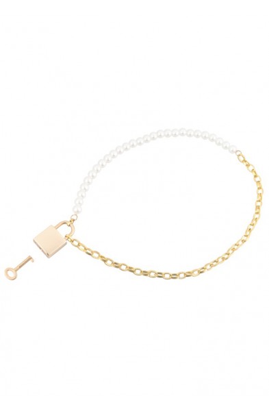 Pearl Day Collar - White/gold