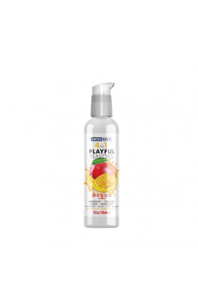 Swiss Navy 4-in-1 Playful Flavors - Mango 4 Oz