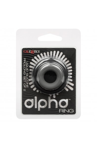Alpha Liquid Silicone Prolong Set of 2 - Black/gray