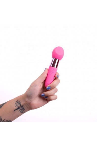 Rina Rechargeable Dual Motor Silicone 15- Function Vibrator - Pink