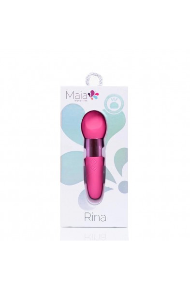 Rina Rechargeable Dual Motor Silicone 15- Function Vibrator - Pink