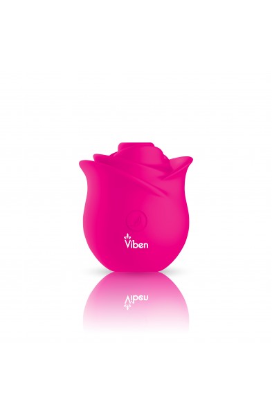 Zen Rose - Hot Pink - Handheld Rose Clitoral and Nipple Stimulator