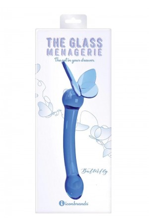 Glass Menagerie - Butterfly Glass G-Spot - Dark Blue
