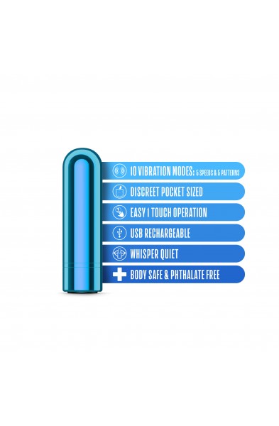 Kool Vibes - Rechargeable Mini Bullet - Blueberry